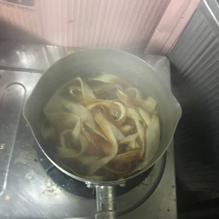 (恵方巻き用)かんぴょうの甘煮！！